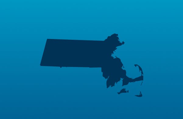 An illustration of the state of Massachusetts